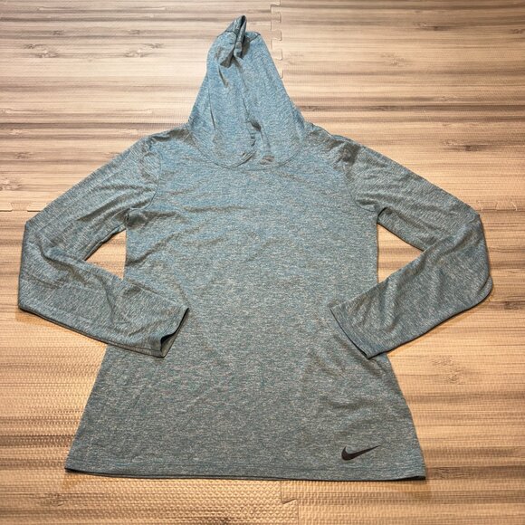 Nike Tops - Nike Women's Blue Dri-Fit Lightweight Hoodie